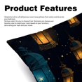 thumbnail image 2 of Ramadan Lantern Pillow Covers and Throw Pillow Inserts - Set of 2, Available in 16x16, 18x18, and 20x20 Inches, Featuring Unique Patterns for Home Decor, 2 of 6
