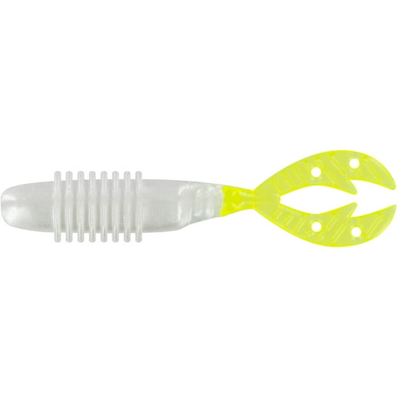 Big Bite Baits Kamikaze Swimon Swimbait 2.5 Pearl/Chartreuse Tail