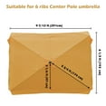 thumbnail image 3 of Yescom 10x6ft Universal Replacement Umbrella Canopy with Tippet Top Cover Patio Beach, 3 of 8