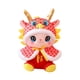 thumbnail image 2 of Juguete de dragón de Año Nuevo, figuras de dragón de peluche, decoración, dragón de dibujos animados suave Rojo, 2 of 9