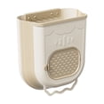 thumbnail image 2 of Wall Mounted Foldable Trash Can For Kitchen Cabinet Door, Hanging Collapsible Plastic Garbage Bin Space Saving Storage Container, 2 of 6