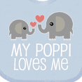 thumbnail image 4 of Inktastic My Poppi Grandpa Loves Me Boys or Girls Baby Bib, 4 of 4