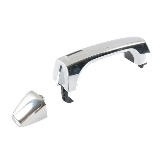 Miulika Poignée de Porte Extérieure Remplacement Direct 1253074667 Décoration Haute Performance Installation Facile pour H3 H3T Accessoire Auto Argent