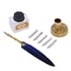 thumbnail image 2 of Pluma Bling Bling Exquisita vintage Elegante de acero inoxidable escritura suave azul, 2 of 12