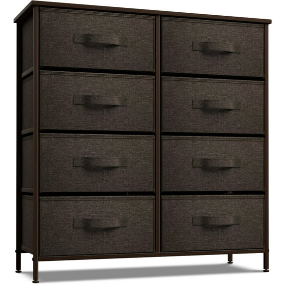 Sorbus Dresser with 8 Drawers- Brown