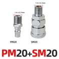 thumbnail image 1 of 2Pcs/Set Quick Release Air Line Hose Fittings Coupler Connector For Air Compressor Hose Air Tools Parts, 1 of 6