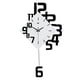 thumbnail image 1 of Reloj de Pared Grande Bearachild Silencioso Blanco y Negro, 1 of 6