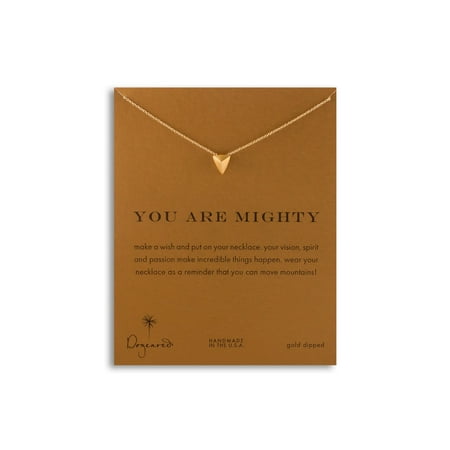 - Dogeared You Are Mighty Pyramid Gold Dipped Necklace