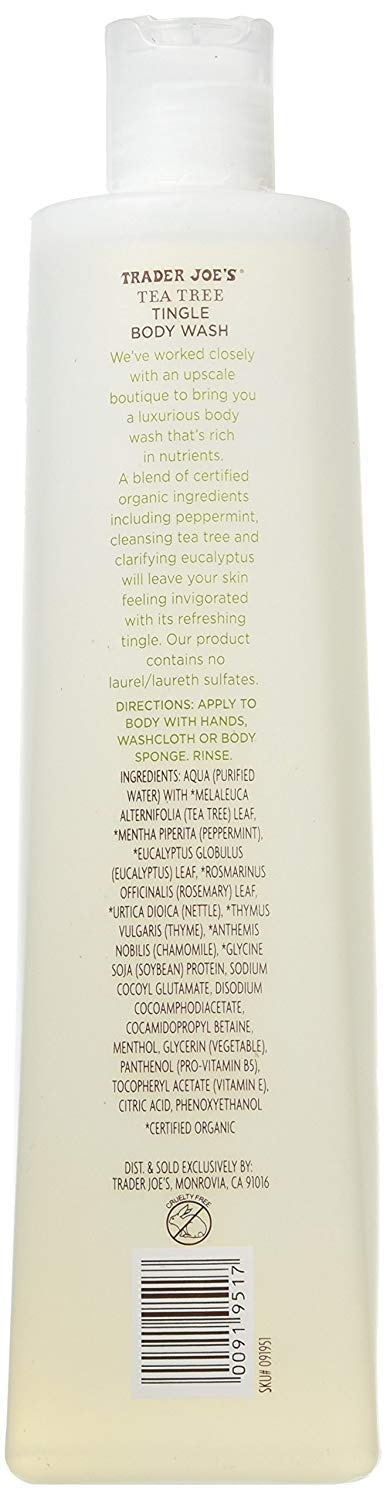 Tea Tree Tingle Body Wash - Cruelty Free 16 oz, (Pack Of 2)