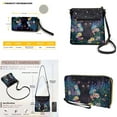 thumbnail image 5 of ZUXONGSY Black Cat Daisy Galaxy Print Large PU Leather Crossbody Bag & Wallet Set for Women, Stylish Satchel with Adjustable Shoulder Strap for Travel & Shopping, 5 of 5