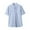 Light Blue 01, variant on Men's Shirts Plus Size Casual Solid Color Button Lapel Short Sleeve Casual Loose Blouse Shirt
