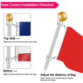 thumbnail image 5 of 2 Pcs Flag Pole Rings Anti Wrap Flag Pole Clips Swivels 360° Rotating Flagpole Flag Mounting Rings 1, 5 of 5