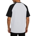 thumbnail image 4 of LPZOOGU Men's Casual Short Sleeve T-Shirts Summer Crew Neck Athletic Tees Loose Fit Graphic Striped Reflective Quick Dry Tops, 4 of 7