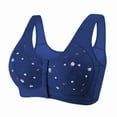 thumbnail image 2 of Front Closure Bras for Older Women 2025 - Wireless No Underwire, Full Coverage Breathable Bra, Push Up Plus Size Everyday Bralette for Seniors, 2 of 5