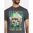 thumbnail image 4 of Humor Men's and Big Men's Elevate Your Mind Mushroom Graphic Tee with Short Sleeves, Sizes S-3XL, 4 of 5