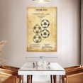 thumbnail image 3 of Elephant Stock Vintage Soccer Ball Patent Wall Art - Vertical Canvas Wall Art - Hallway Wall Decor - Patent Canvas - Yellow And Black Decor - 34" x 51", 3 of 8