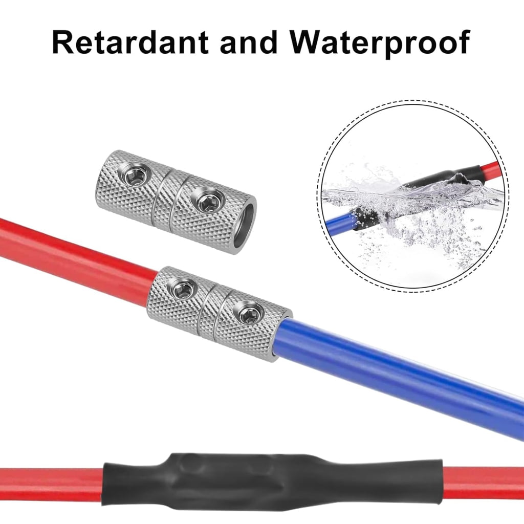 MOMOJIA Marine Boats 0 Gauge Wire Splices Connectors Heat Shrinks Tubing Connectors