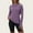 Purple, variant on ZJXFGS Long Sleeve Athletic Shirts for Women Sunshirts for Women Women'S Autumn Running Tops Dry Fit Long Sleeve Shirts for Women Black L