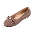 thumbnail image 2 of Women's Comfortable Flats Round Toe Flat Shoes for Women Bow Dressy Flats Shoes with Arch Support Insole Office Flats for Work, Party, Date, 2 of 9