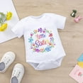 thumbnail image 5 of LOVEBAY Kids Outfits Sister Matching Outfits For Baby & Little Girl Crew Neck Cute Letter Print T-shirt Summer Plain Top Tees Toddler Girls T-shirt, 5 of 7