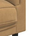 thumbnail image 5 of vidaXL Fauteuil de Sofa avec Coussin Brun en Similicuir Suédé, 5 of 5