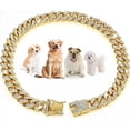 thumbnail image 1 of Collares Personalizados Para Perros Y Gatos, Cadena Dorada C, 1 of 8