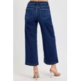 thumbnail image 3 of Risen Jeans - High Rise Cropped Wide Leg Jeans in Vintage Dark Indigo (27" Inseam) - RDP5921, 3 of 8