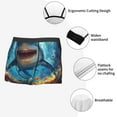 thumbnail image 4 of KLL Colorful Underwater Shark Men's Cotton Boxer Briefs Underwear-Medium, 4 of 8