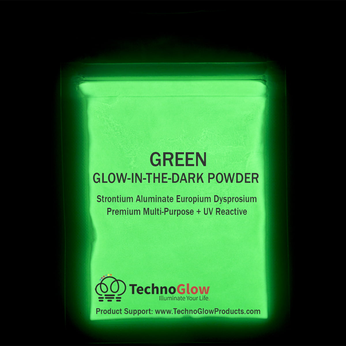 Coarse Green Glow Powder  40 Hours Glow in the Dark Powder