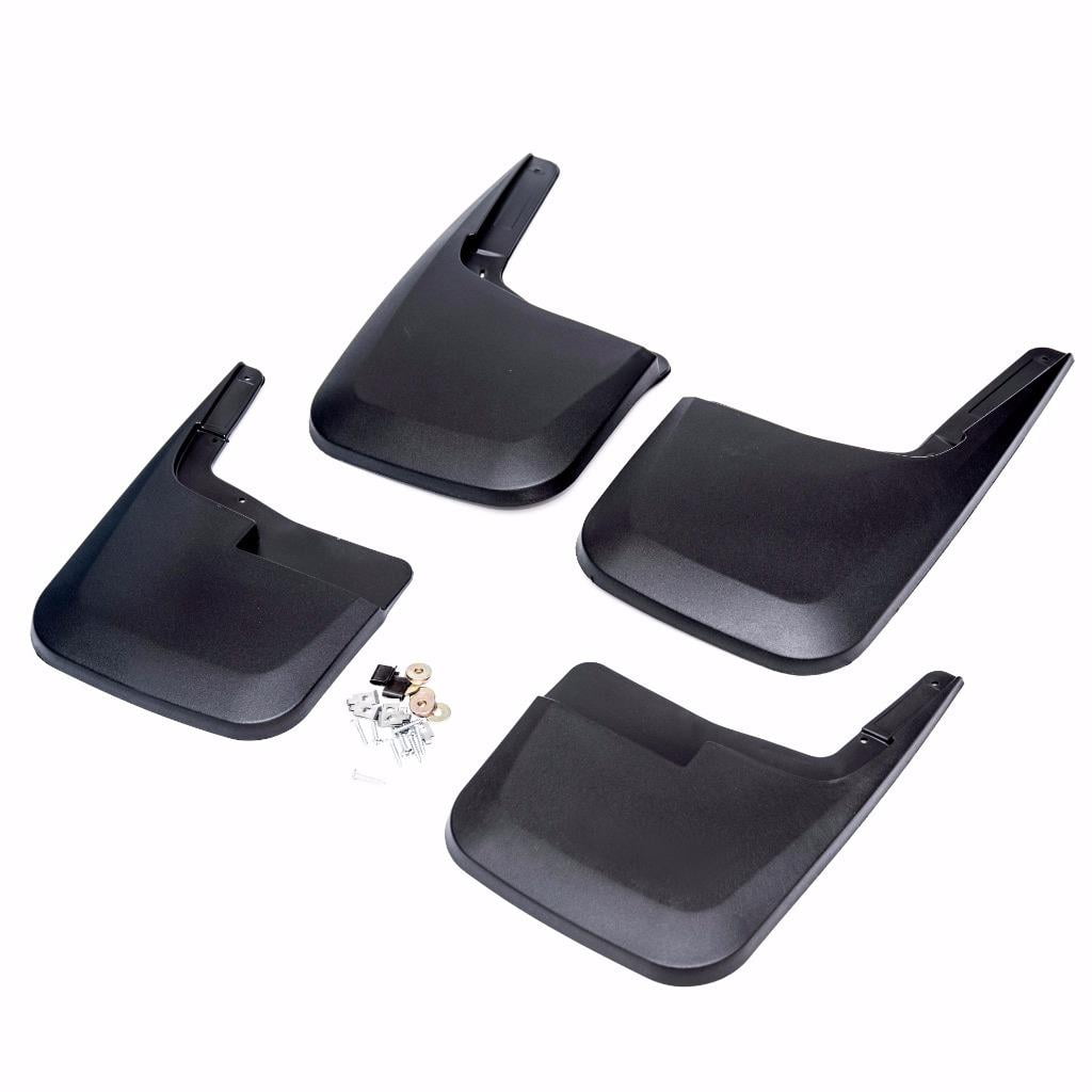 Sizver NO DRILL Mud Guards Flaps Splash Guards Molded Front Back For 2015 2017 Ford F 150 Fit 