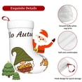 thumbnail image 5 of Daiia Hello Autumn Print Christmas Stocking，18"Large Knitted Xmas Stocking for Kids, Family Stocking for Fireplace Christmas Holiday Party Decoration, 5 of 7