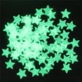 thumbnail image 2 of Glow In The Dark 3D Stars Wall Stickers 100Pcs Luminous Fluorescent Plastic Wall Sticker for Kids Room Bedroom Ceiling Home Decor, 2 of 5