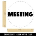 thumbnail image 2 of Meeting Bold Text Self-Inking Rubber Stamp Ink Stamper - Red Ink - Medium 1 Inch, 2 of 7