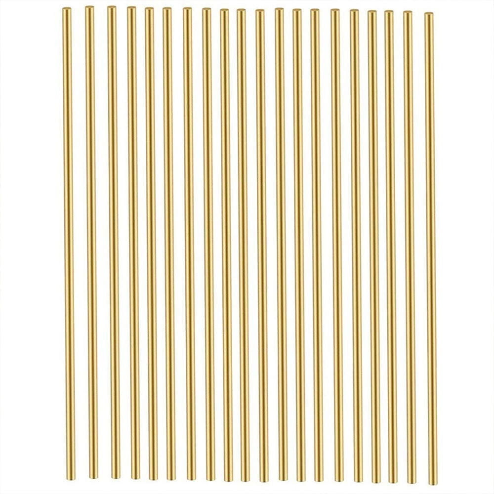 5 PCS Brass Rod Pins 200mm Length Knife Handle Pin Rivets 3/4/5/6mm Diameter
