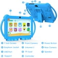 thumbnail image 3 of 2024 Kids Tablet, 7 inch Android 12 Tablet for Kids, 4GB+32GB ROM+1TB Expand Blue, 3 of 7