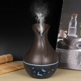 thumbnail image 1 of Binwennn Desktop Starry Hollow Wood Grain Humidifier Colorful Lamp Vase Shape Mini Starry Sky Atomizing Aromatherapy Machine No Filter Humidifiers for Bedroom And Saving Small Bedside Humidifiers for, 1 of 8