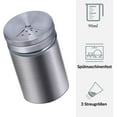 thumbnail image 2 of Juego de dispensador de especias de plata de 80 ml con ventana de visualización y ajustador de 3 niveles para especias/querubines, 2 of 7