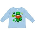 thumbnail image 3 of Inktastic Cute Leprechaun for St. Patrick's Day Boys or Girls Long Sleeve Toddler T-Shirt, 3 of 5