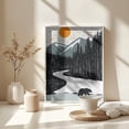 thumbnail image 4 of Bear By the River Framed Art Modern Wall Decor, 4 of 15