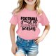 thumbnail image 2 of Gibobby Blusa Manga Larga Niñas Camisetas con estampado de de Rugby de manga corta para niños y niñas, ropa de moda (Rosa, 7-8 Años), 2 of 3