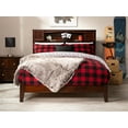 thumbnail image 2 of AFI Newport Full Solid Wood Foundation Bed with Storage Headboard, Walnut, 2 of 9