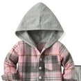 thumbnail image 5 of newwalpole Toddler Baby Boy Clothes Plaid Long Sleeve Hoodie Sweatshirt + Pants 2pcs Boys Outfit Set Pink for Size 4-5 Years, 5 of 5