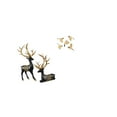 thumbnail image 6 of 7 Pieces Deer Sculpture Statue Wooden Bird Wall Art Resin Material for Living Room Bedroom Office Decor, 6 of 8