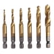 thumbnail image 2 of Juego de brocas para macho de roscar de acero, kit de brocas para macho de roscar combinadas métricas de 6 piezas, brocas para macho de roscar, los mejores materiales, 2 of 8