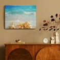 thumbnail image 4 of Chilfamy Seashells Starfish Beach Canvas Wall Art Print with Wooden Frame for Living Room & Bedroom Decor, Ready to Hang, Ideal Gift, Made in America 16x12x0.75in, 4 of 7
