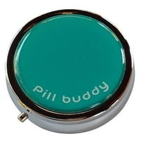Teal Pill Buddy Three Section Small Fashion Pocket Purse Travel Pill Box Case
