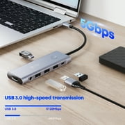 Docking Station for Dell/HP/Lenovo/Mac Laptop, USB C Laptop Docking Station Dual Monitor, 9 in 1 USB C Hub Multiport Adapter with HDMI/USB/PD/SD/TF