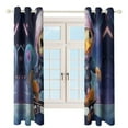 thumbnail image 3 of Q-version Funny Little Yellow Duck Blackout Curtains for Bedroom Curtains Insulated Room Darkening Window Drapes for Living Room, 3 of 7