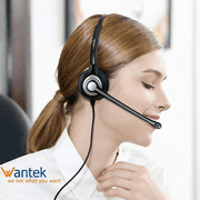 Wantek Wired 3.5mm Headset with Microphone for Phone, Computers