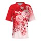 thumbnail image 4 of Fiudx Ofertas Relámpago Blusa con Botones y Cuello Vuelto de Manga Corta con Estampado Cómodo E Informal para Mujer a La Moda, 4 of 5